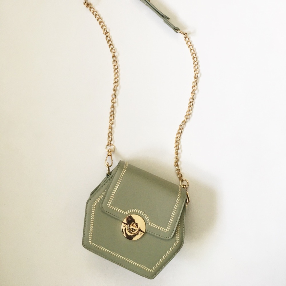 Yesstyle Light Green Hexagon Mini Bag